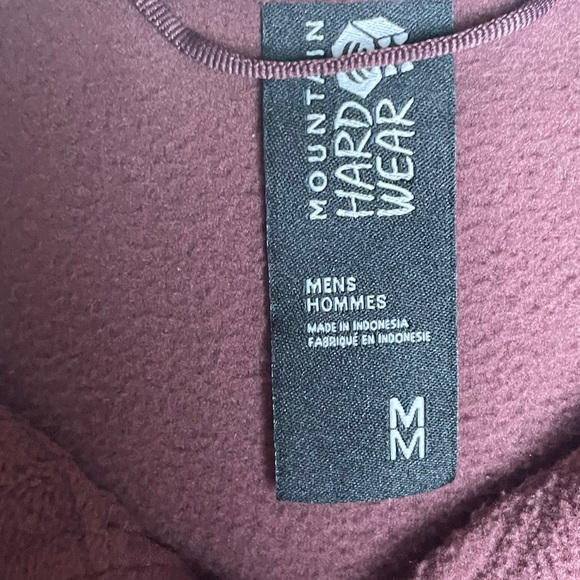 Mountain Hardwear Mens Microchill 2.0 Maroon 1/2 Zip Fleece Sweater Sz Medium - Picture 13 of 15
